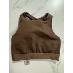 GymShark Sports Bra Women's XS Brown NWOT